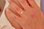 925 Sterling Silver Snowflake Ring