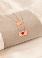 925 Sterling Silver Minimalist Heart And Coin Choker Necklace