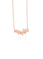 925 Sterling Silver Triple Star Comet Necklace