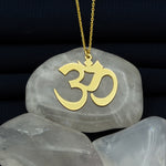 925 Sterling Silver Om Necklace