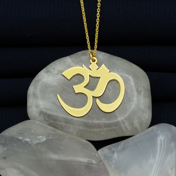 925 Sterling Silver Om Necklace