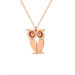925 Sterling Silver Owl Necklace 505