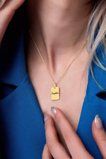 925 Sterling Silver Personalized Bar Tag Name Necklace