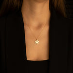 925 Sterling Silver Snowflake Necklace With Birthstones