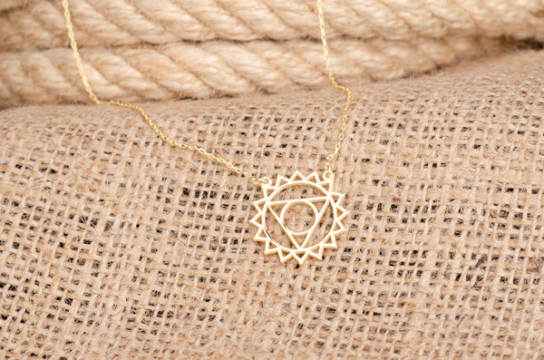 925 Sterling Silver Throat Chakra Necklace