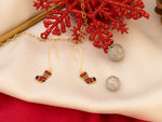 925 Sterling Silver Christmas Stocking Earrings