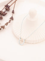 925 Sterling Silver Horseshoe Name Necklace