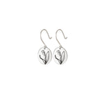925 Sterling Silver Dangle Birth Flower Earrings