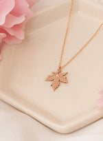 925 Sterling Silver Maple Leaf Necklace