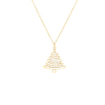 925 Sterling Silver Christmas Tree Necklace