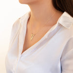 925 Sterling Silver Lover Hand Necklace