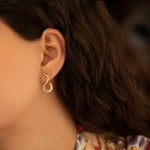 925 Sterling Silver Infinity Spiral Earrings