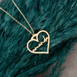 925 Sterling Silver Heart Name Necklace