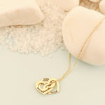 925 Sterling Silver Personalized Heart Name Rings Necklace