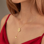 925 Sterling Silver Dangle Clover Necklace