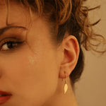 925 Sterling Silver Leaf Earrings