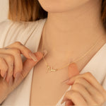 925 Sterling Silver Name Necklace Handwriting,