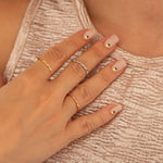 925 Sterling Silver Swimming Fish Ring