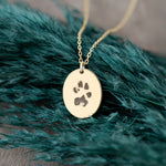 925 Sterling Silver Round Circle Plaka Köpek Pati̇si̇