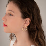 925 Sterling Silver Ear Jacket Round Earrings