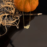 925 Sterling Silver Bat And Name Necklace