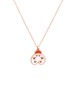 925 Sterling Silver Ladybug Enamel Necklace