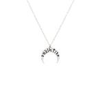 925 Sterling Silver Viking Horn Necklace