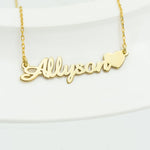 925 Sterling Silver Personalized Name Necklace With Snowflake