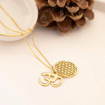 925 Sterling Silver Gold Heart Chakra Necklace