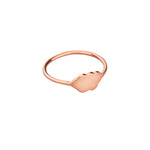 925 Sterling Silver 14K Solid Gold Cloud Ring