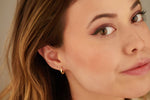 925 Sterling Silver 13Mmköşeli Hoop Earrings