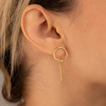 925 Sterling Silver Round Threader Earrings