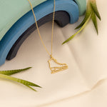 925 Sterling Silver Ice Skate Necklace