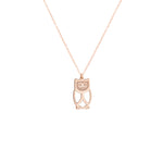 925 Sterling Silver Owl Necklace
