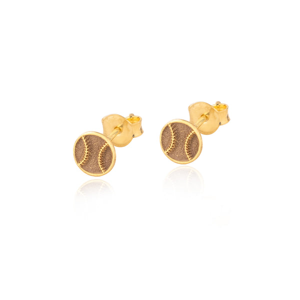 925 Sterling Silver Baseball Earrings