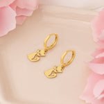 925 Sterling Silver Cat Earrings