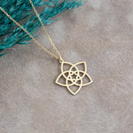 925 Sterling Silver Venus Flower Necklace