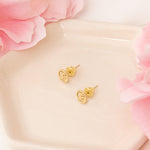 925 Sterling Silver Tiny Om Studs