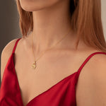 925 Sterling Silver Enamel Pomergranate Necklace