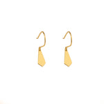 Tie Shape Silver Earrings