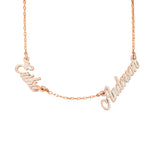 925 Sterling Silver Multiple Name Necklace