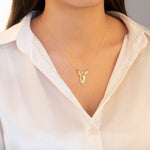 925 Sterling Silver Lover Hand Necklace