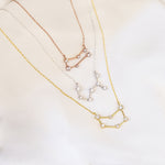 925 Sterling Silver Koç Burcu Star Hari̇tasi Necklace Nsp50031-1