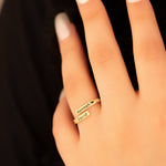 925 Sterling Silver Adjustable Two Name Wrap Ring