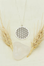925 Sterling Silver Flower Of Life Necklace
