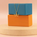925 Sterling Silver Ship Necklace