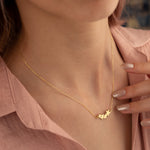 925 Sterling Silver Triple Star Comet Necklace