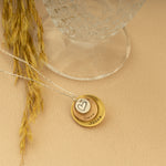 925 Sterling Silver Stacked Circle Name Necklace