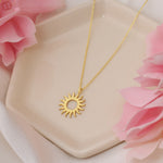 925 Sterling Silver Sun Necklace