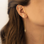 925 Sterling Silver Initials Studs Earrings